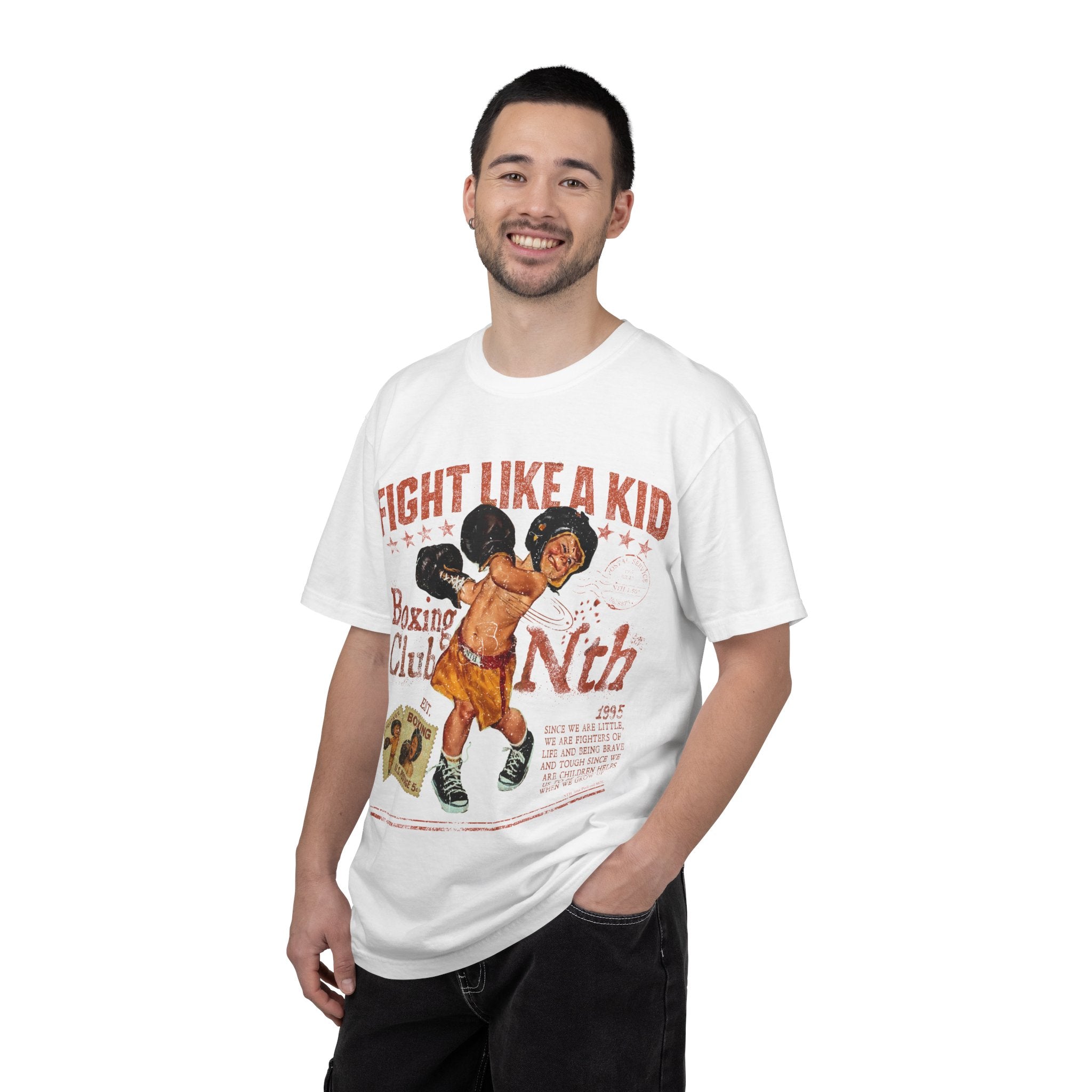 Fight Like a Kid Boxing Club T-shirt | Vintage Boxing Graphic