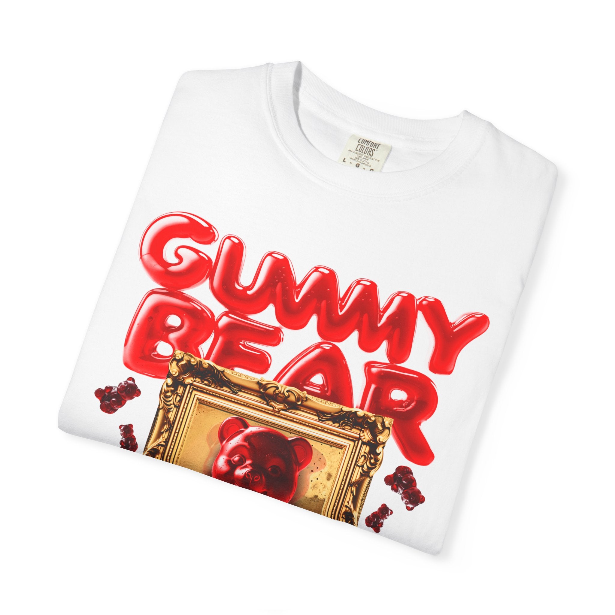 Gummy Bear Portrait T-shirt | Red Candy Illustration