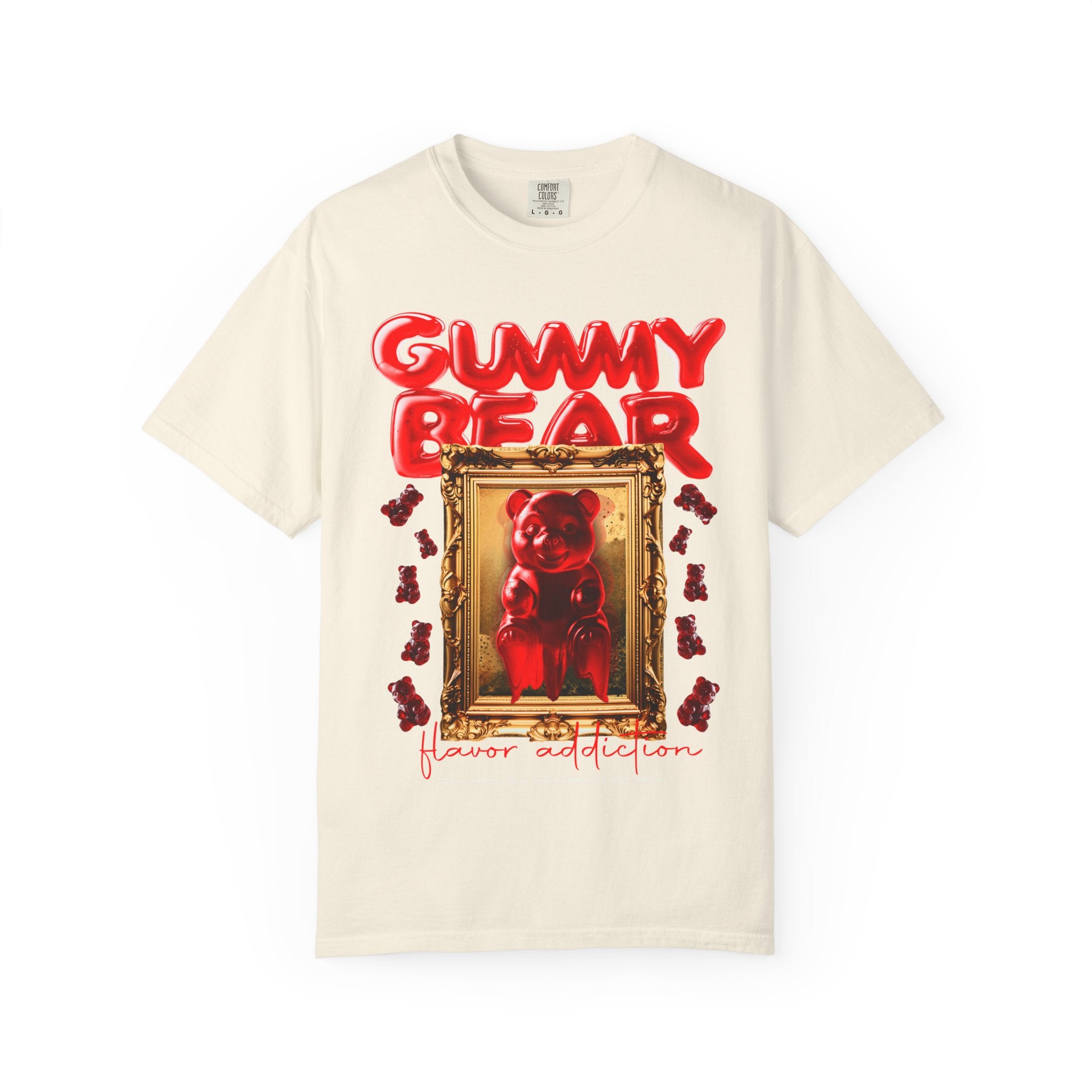 Gummy Bear Portrait T-shirt | Red Candy Illustration