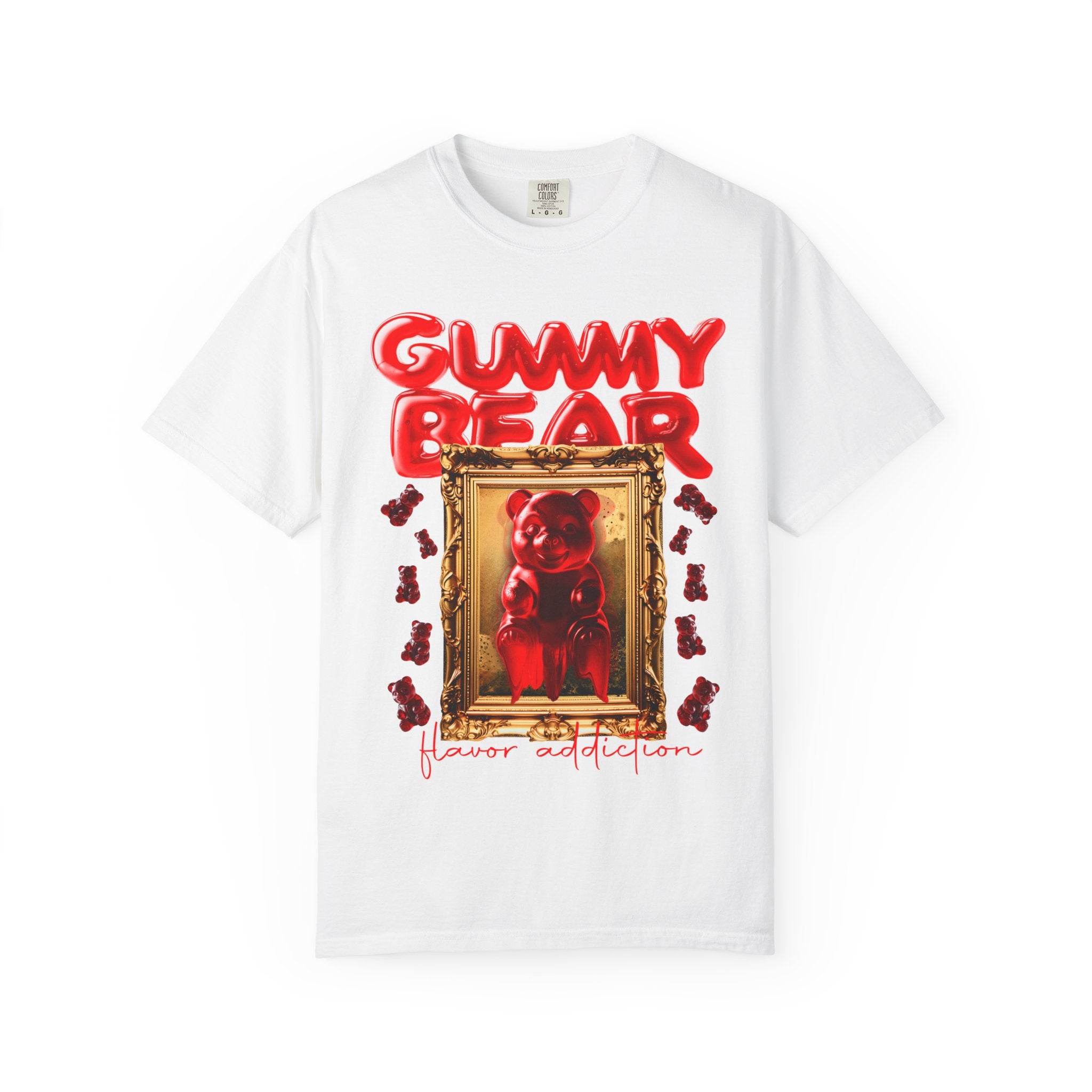Gummy Bear Portrait T-shirt | Red Candy Illustration