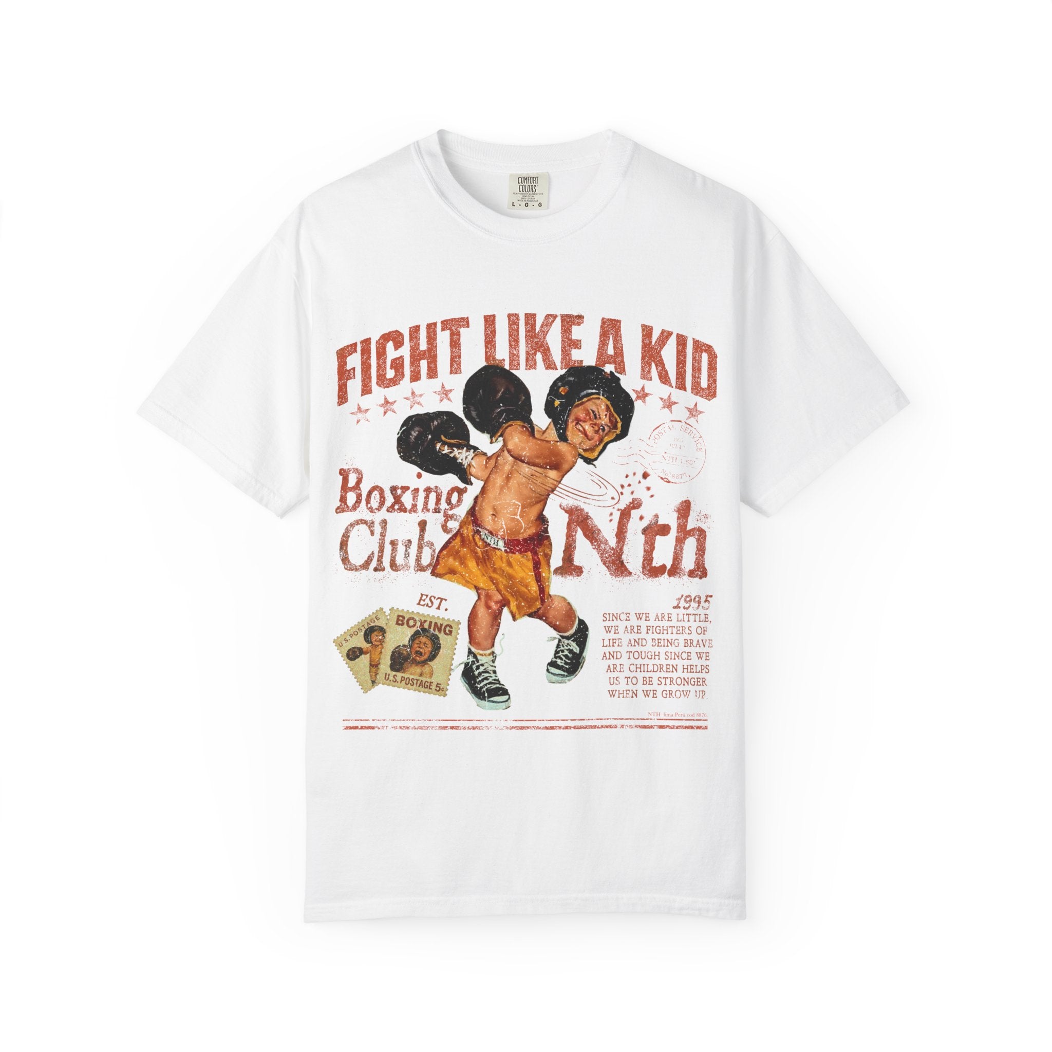 Fight Like a Kid Boxing Club T-shirt | Vintage Boxing Graphic